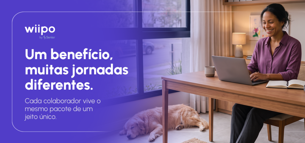 Personalização de benefícios por perfil de colaborador em ambiente de trabalho Wiipo