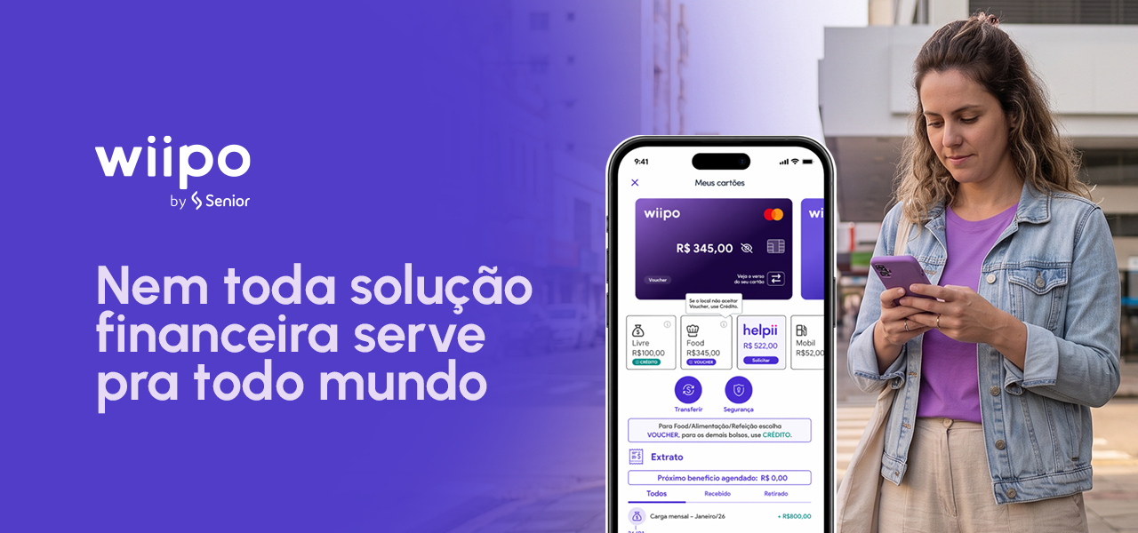 Nem toda solução financeira serve pra todo mundo: colaboradora usando o app Wiipo